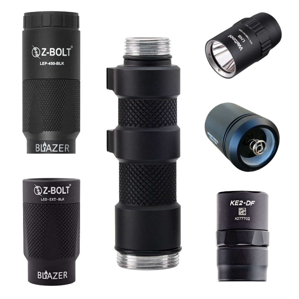 18650 Light Bodies - Knurled