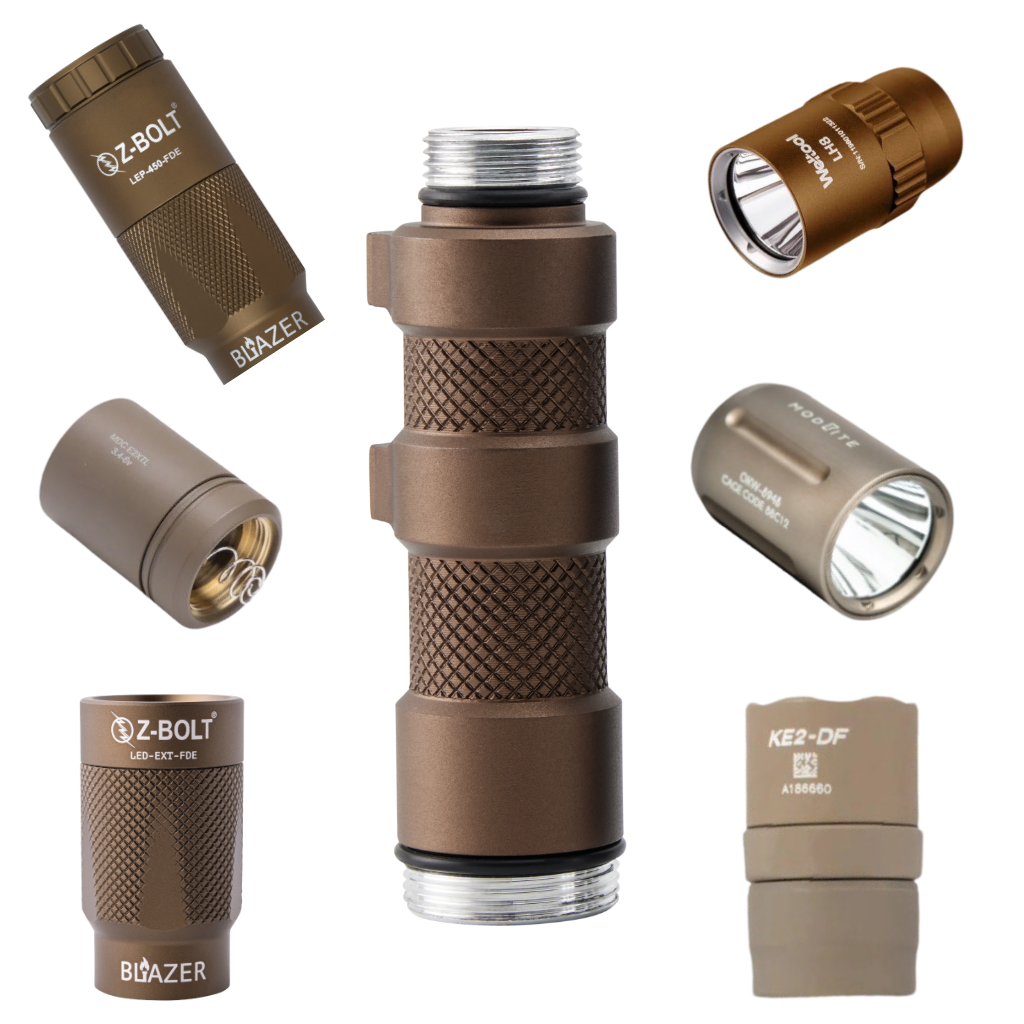 18650 Light Bodies - Knurled