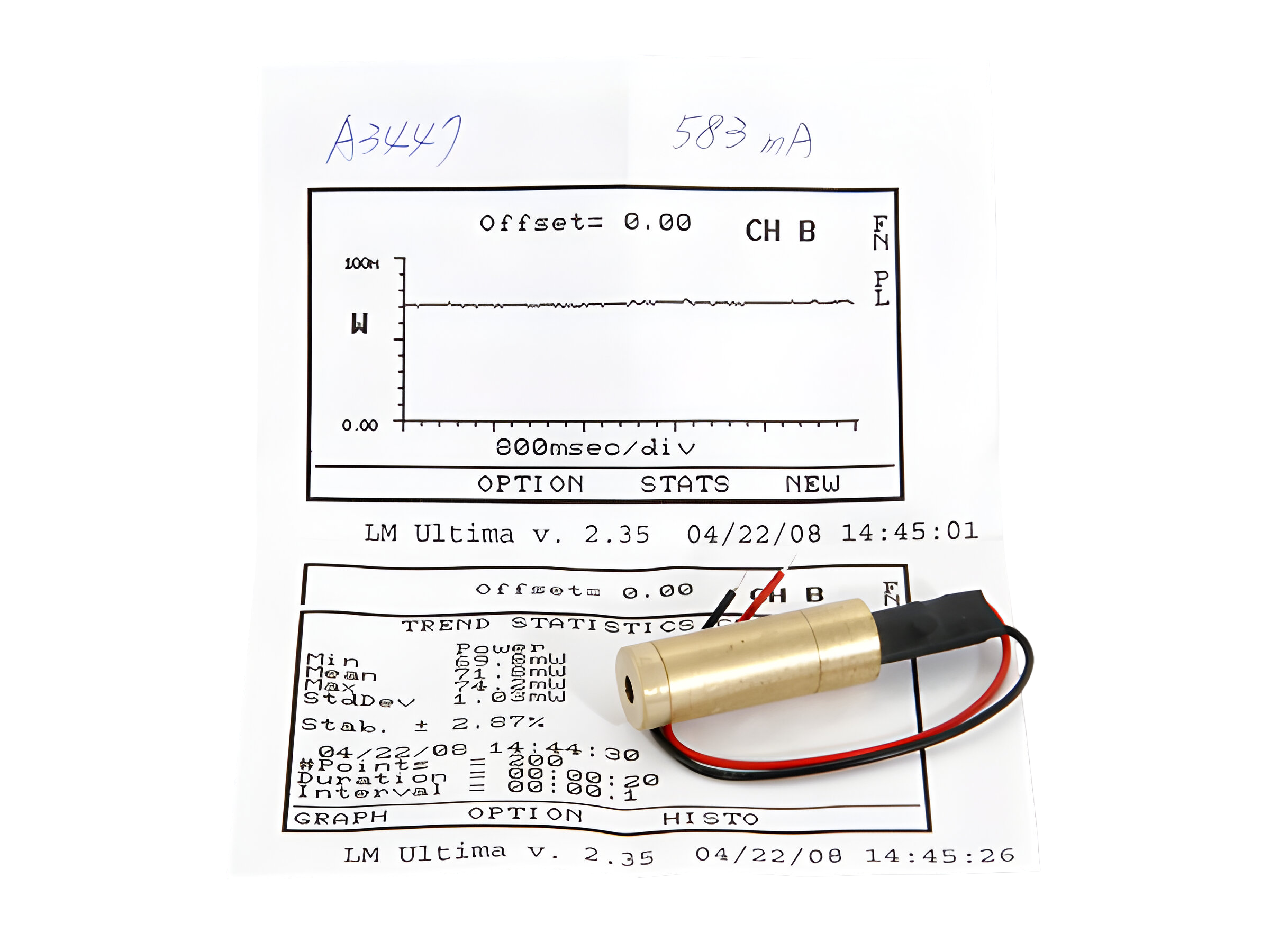 DPSS-5B, 12 mm, 200mm Leads