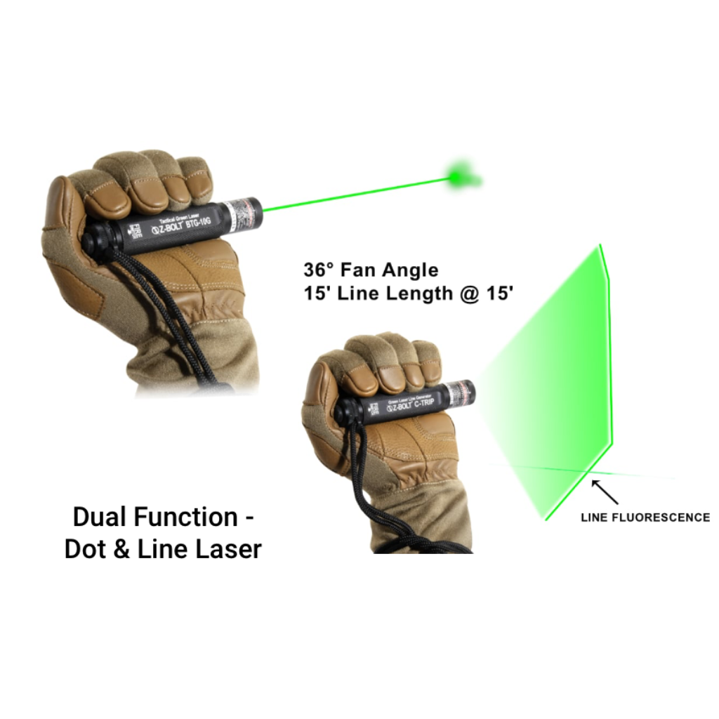 1 pc Green Dot & 1 pc Green Line Laser with Weapons Mounting Hardware