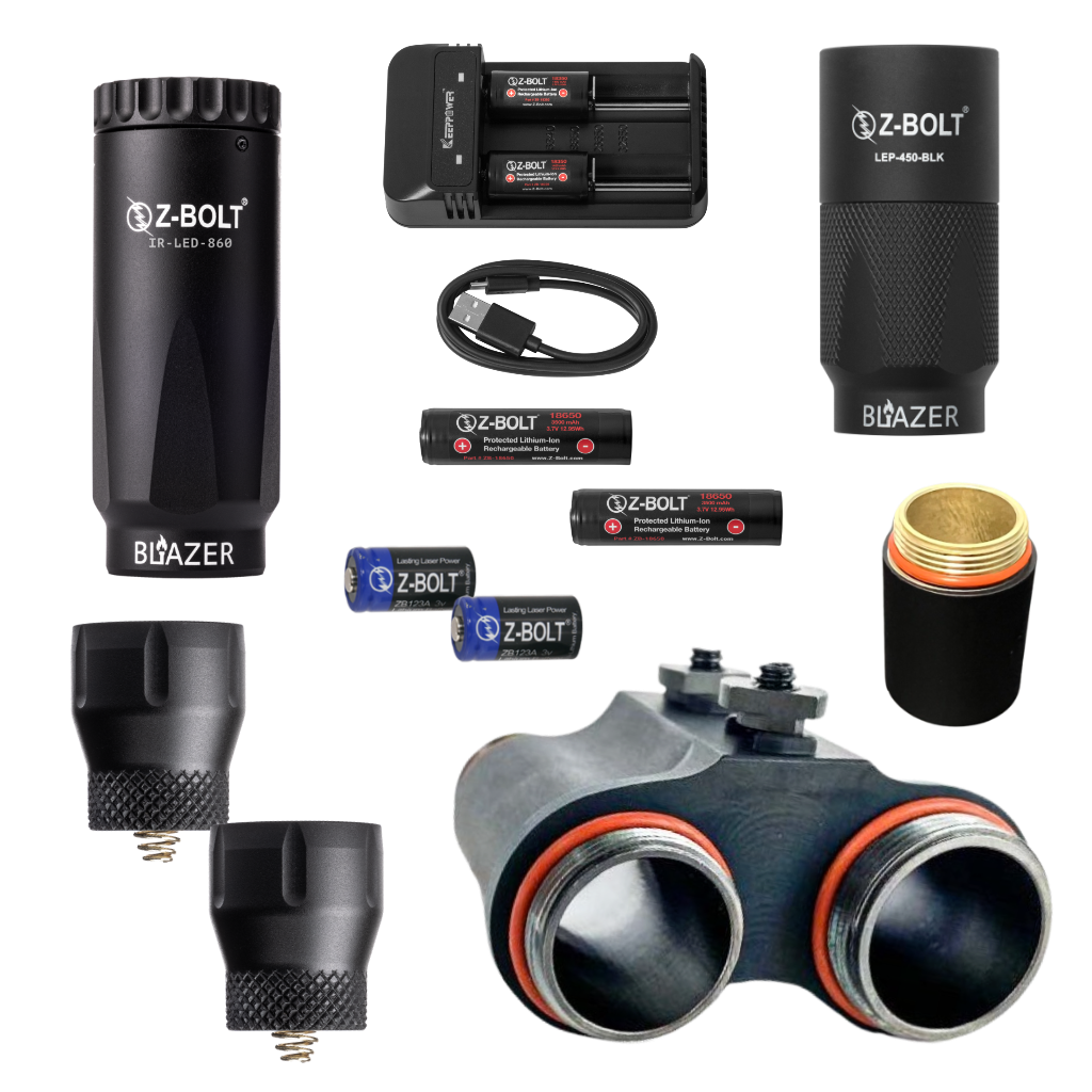 DUAL Body LEP Light & LED IR Illuminator - BUNDLE! (IP65)