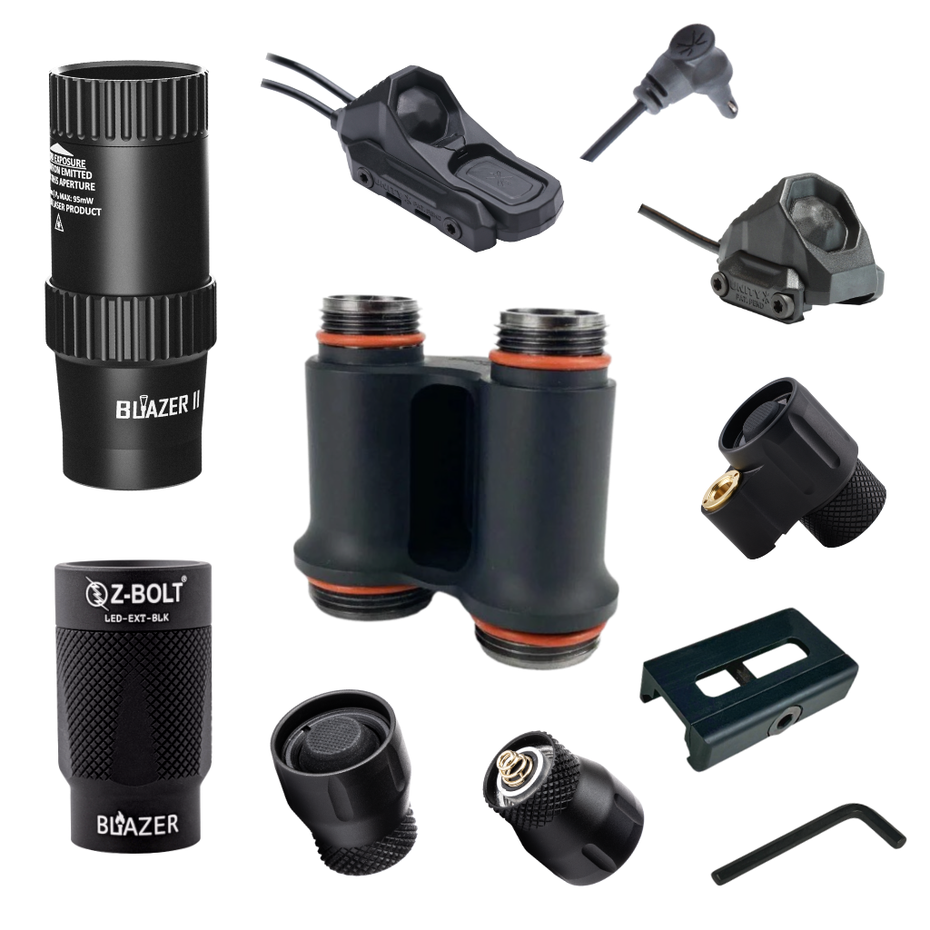 DUAL Body LED Light & LED Illuminator Weapon Light - BUNDLE! (IP68)