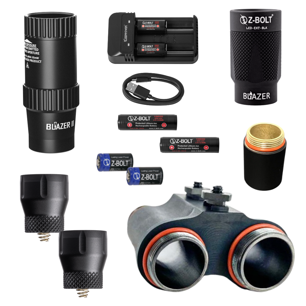 DUAL Body LED Light & VCSEL Illuminator Weapon Light - BUNDLE! (IP68)