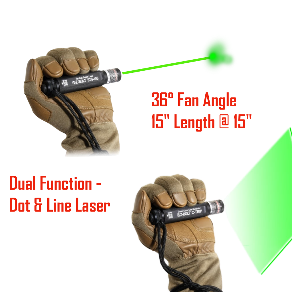 GREEN Laser Dot & Line - Trip Wire Illuminator