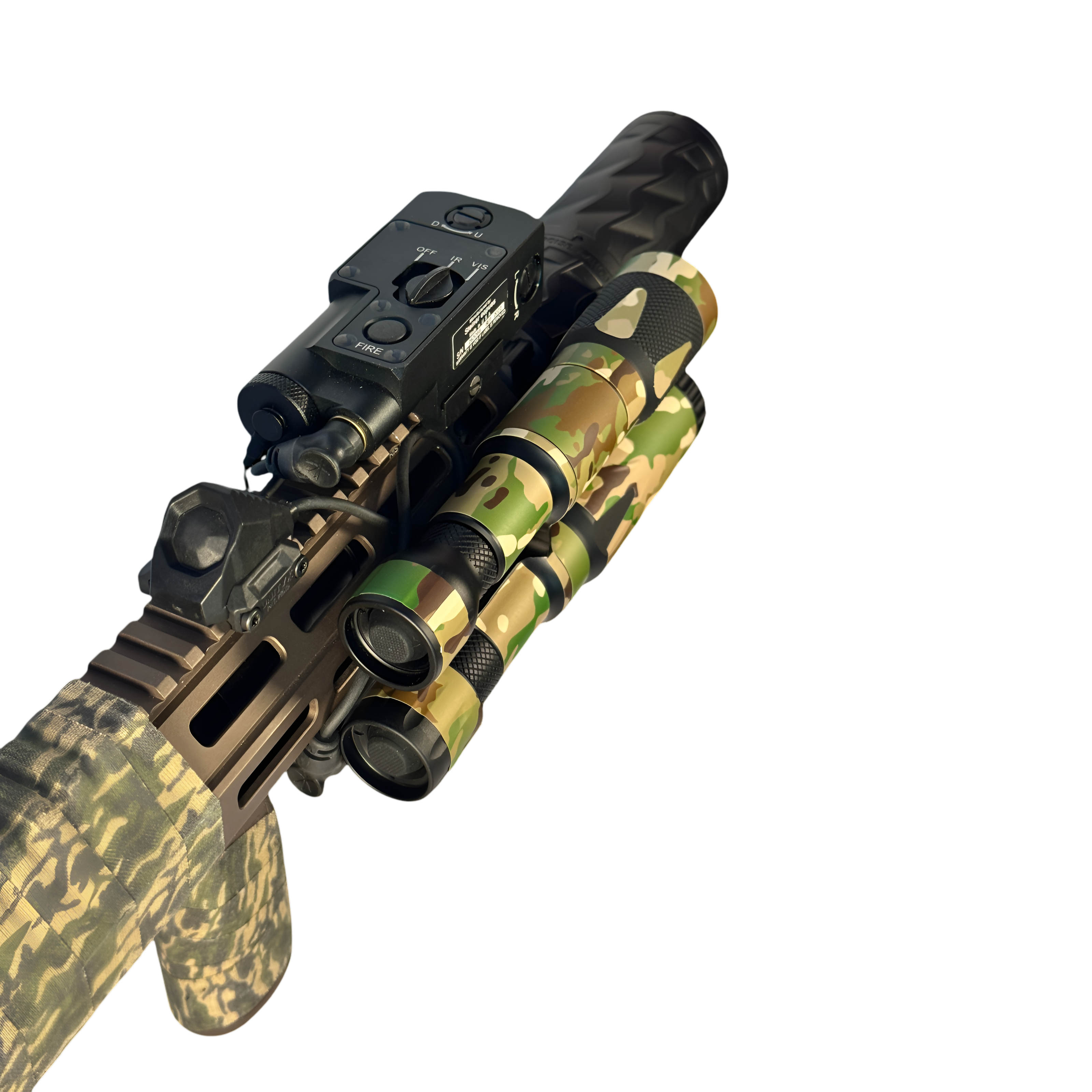 DUAL Body LED & IR Illuminator & NYLON WRAPS - BUNDLE!