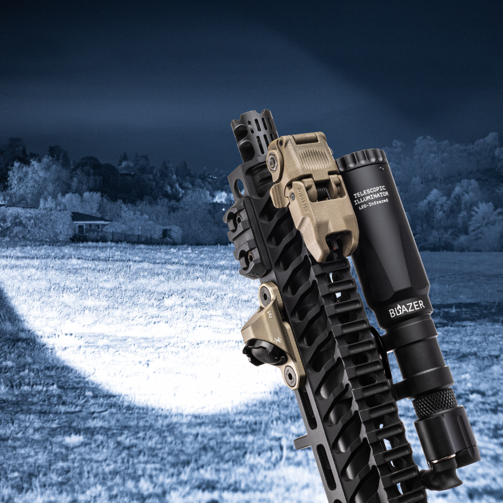 Infrared LED - Rifle Mounted + Nylon Wraps (IP65)