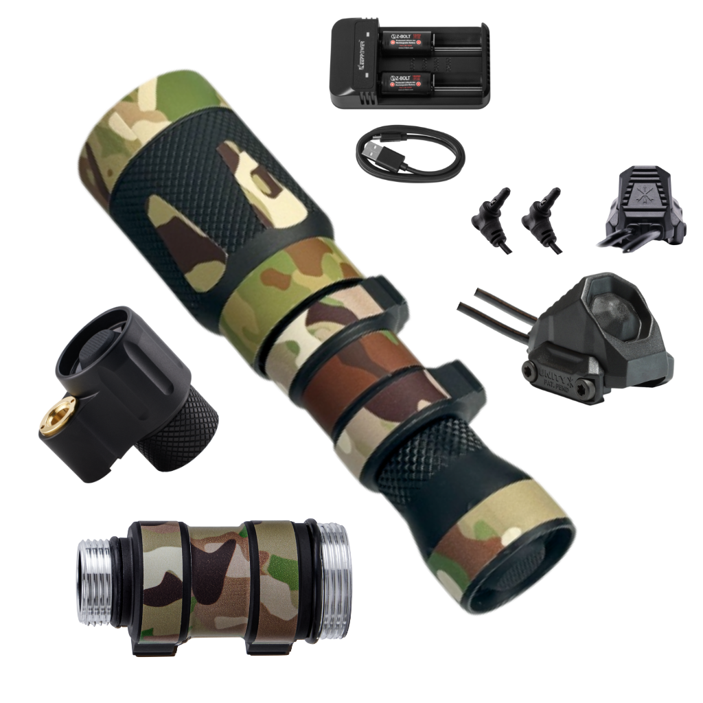 LED Weapon Light, Tailcap & Switch for VIS Laser - BUNDLE!