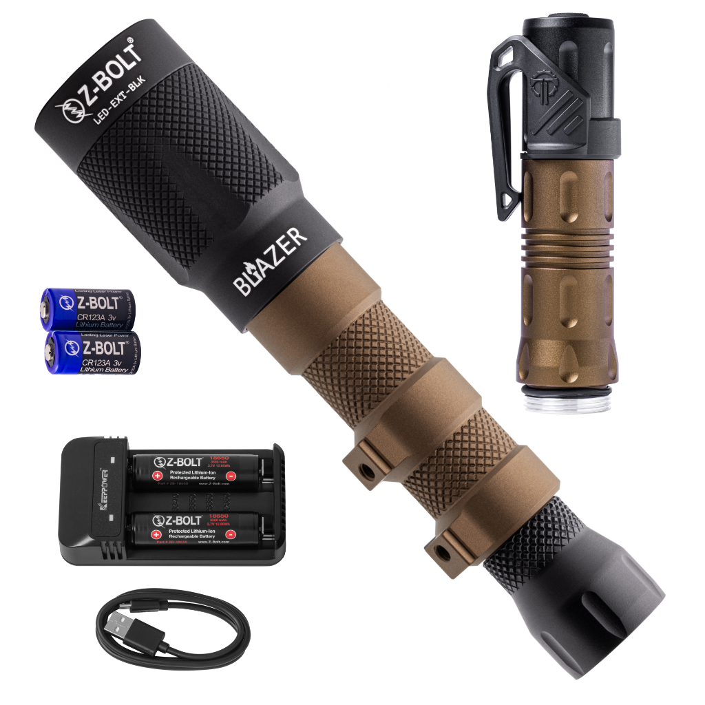 18650 LED Rifle Light & Handheld Body with Thyrm Clip - BUNDLE!