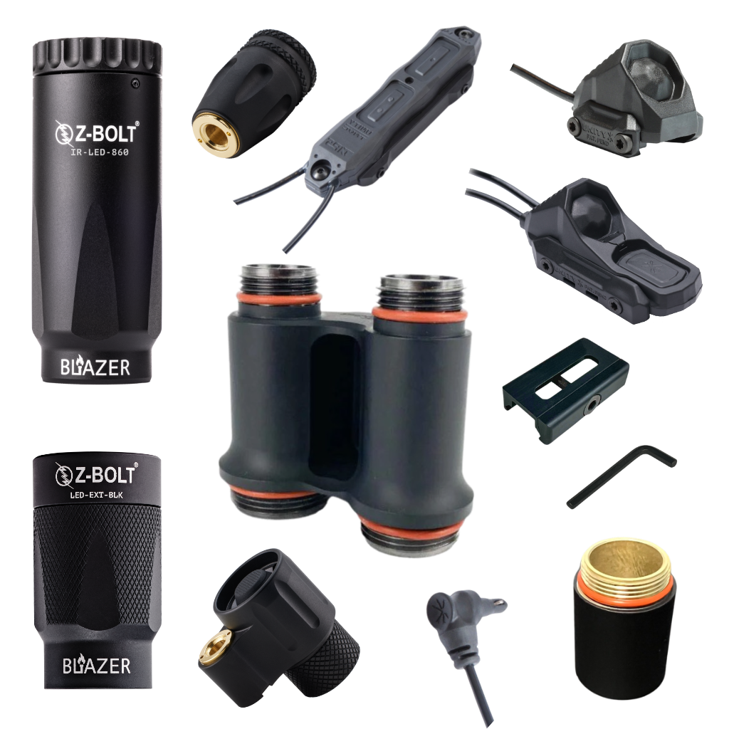 DUAL Body LED Light & LED IR Illuminator - BUNDLE! (IP65)