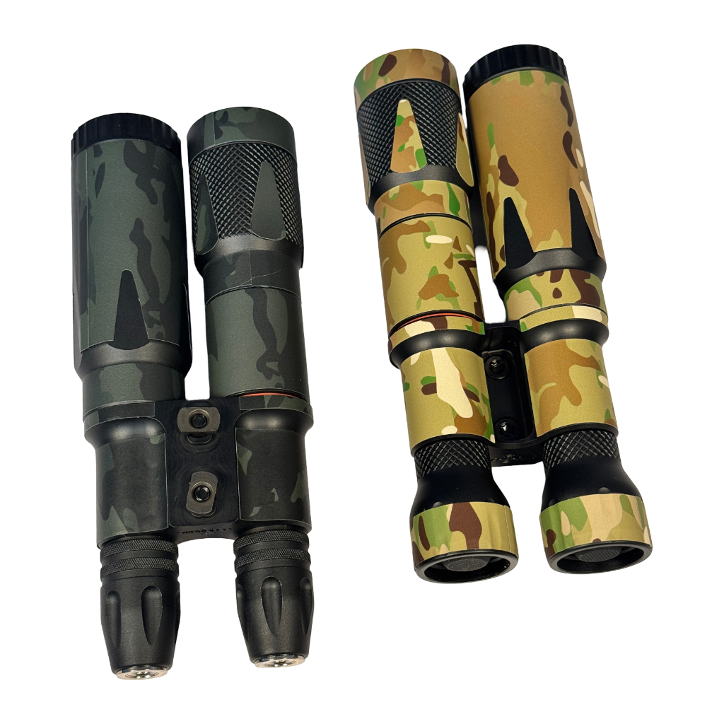 DUAL Body LED & IR Illuminator & NYLON WRAPS - BUNDLE!