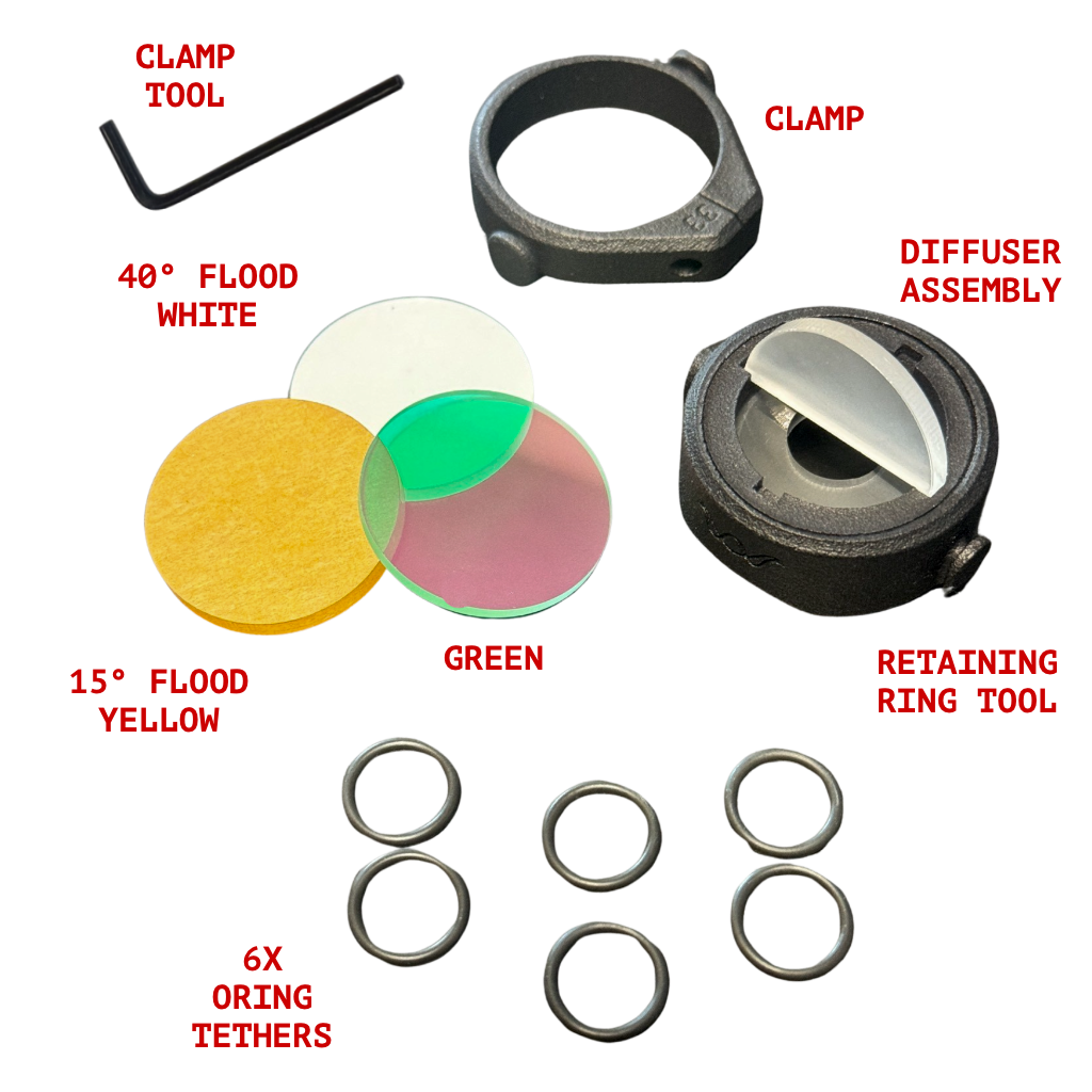 Tethered Beam Diffuser Bundle - 4x