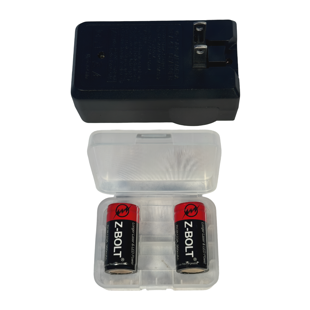 RCR123A Rechargeable Batteries & Charger