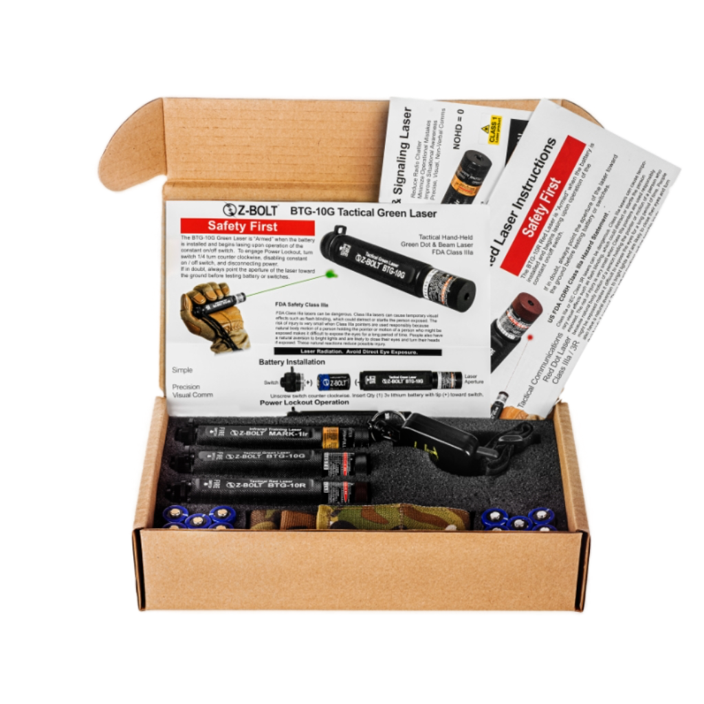 (3) Dot Lasers - Green, Red, Infrared - BUNDLE!