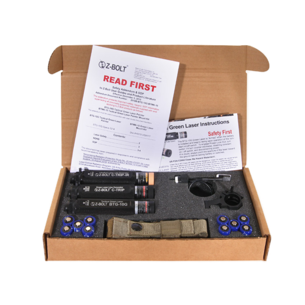 (3) Dot Lasers - Green, Red, Infrared - BUNDLE!