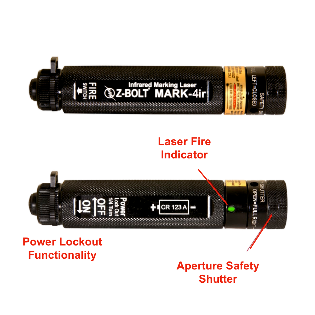 Infrared Dot Laser, ANSI Class 3R, 5000m Range
