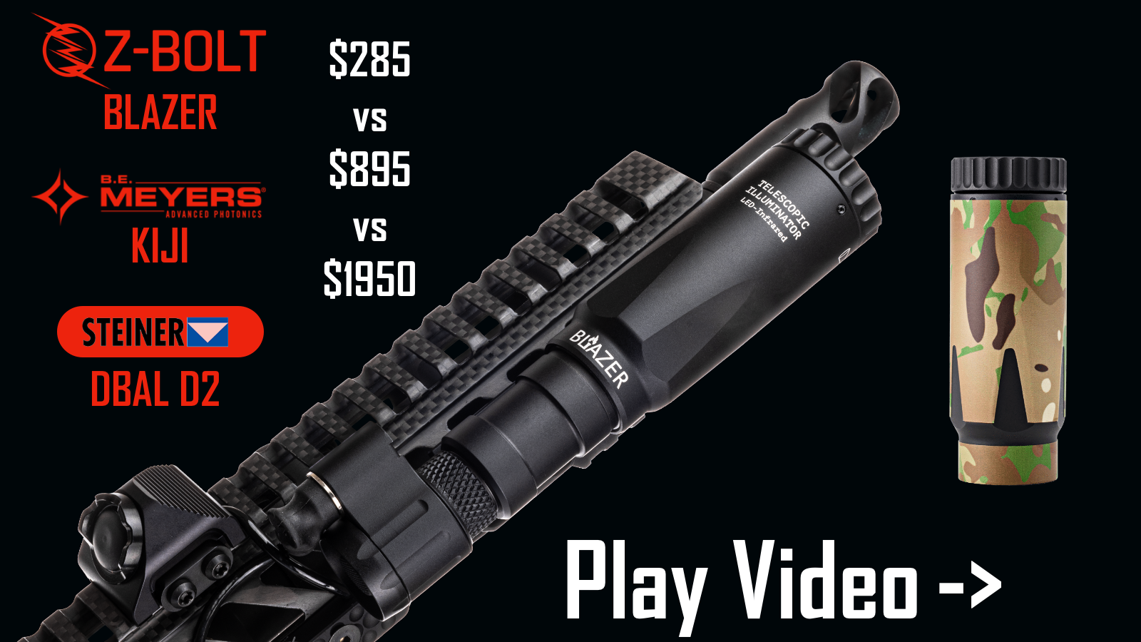 Load video: Z-BOLT® KED Illuminator BE Meyers KIJI Stainer DBAL D2