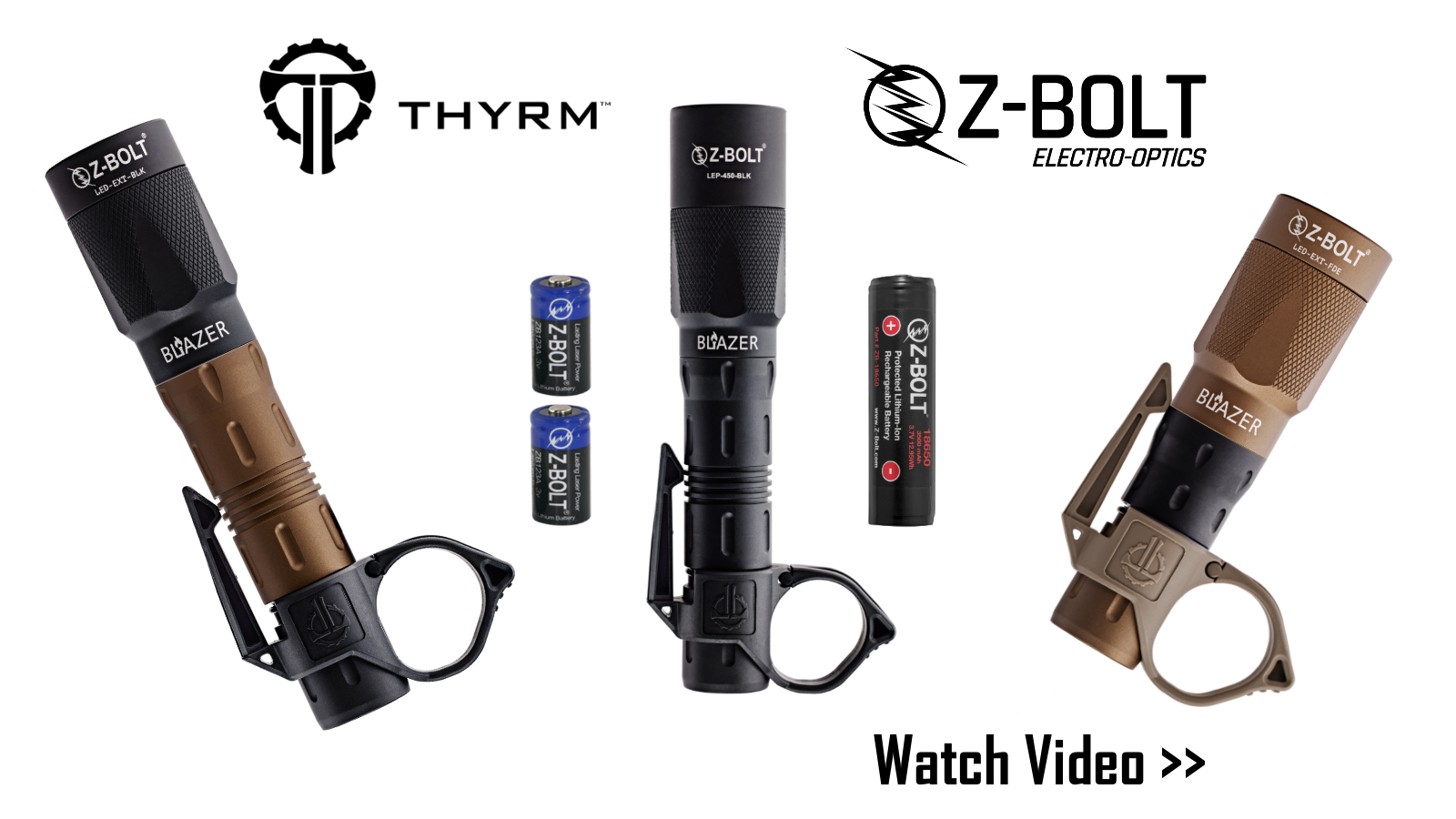 Load video: Thyrm Switchback, Z-BOLT® LED Handheld Lights