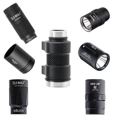 18650 "Scout" Compatible Light Bodies for Z-BOLT®, Surefire, Modlite, & Arisaka Light & Illuminator Heads