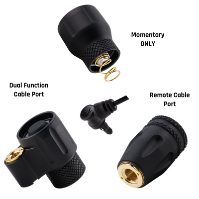 BUNDLE!  3x Tailcaps! Dual Function; Remote Cable Port; Momentary ONLY Button