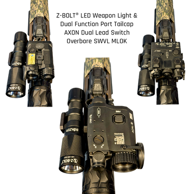 LED Rifle Mounted Light for Laser Aiming Modules, MFAL - BUNDLE!