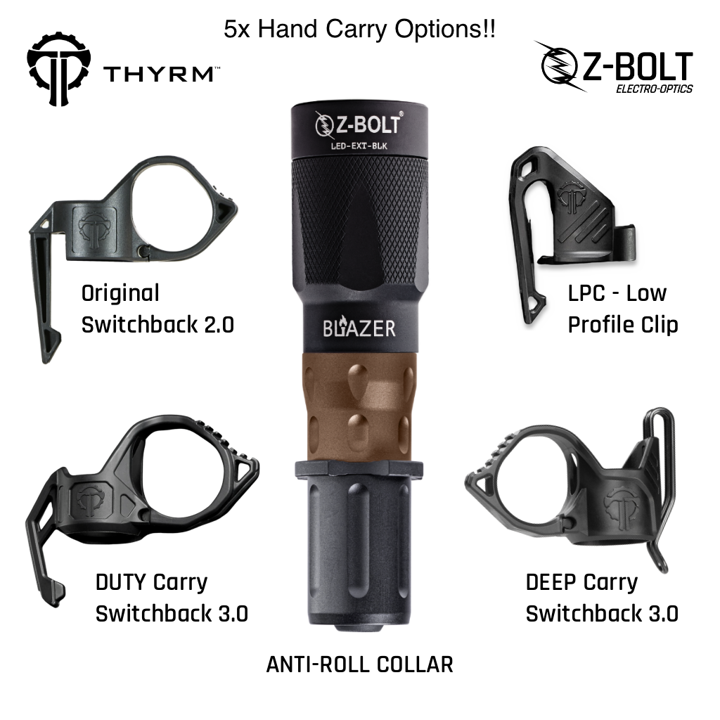Thyrm Pocket Clips for Z-BOLT® LEP & LED Handheld Lights – Z-BOLT