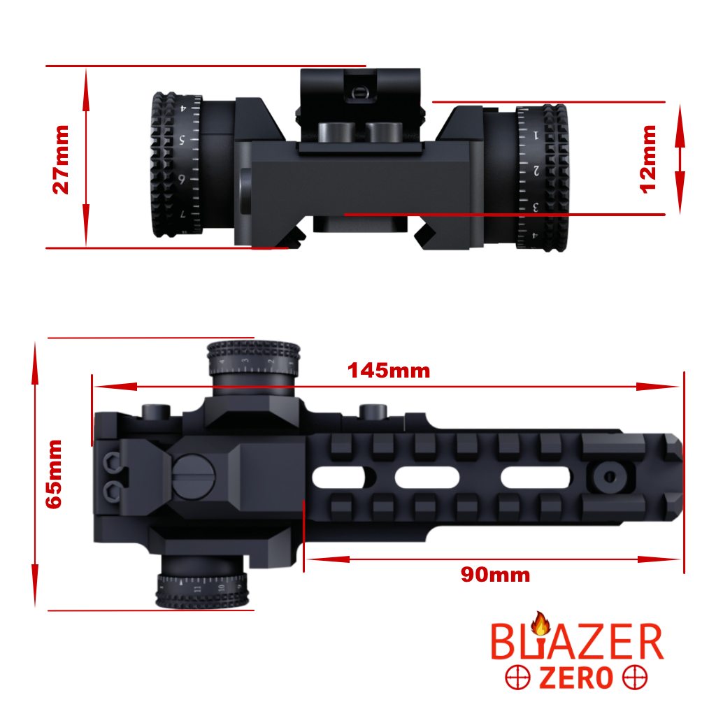 BLAZER Zero - Click Adjustable Mount for LEP, Illuminators