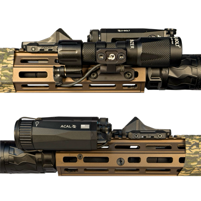 VIS Override Rifle Package - ACAL; LED WML; SWVL MLOK Mount; 3X Lead AXON Switch (Crane Plugs) & Dual Function Tailcap (All Black)