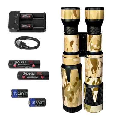 DUAL Body LED & IR Illuminator & NYLON WRAPS - BUNDLE!