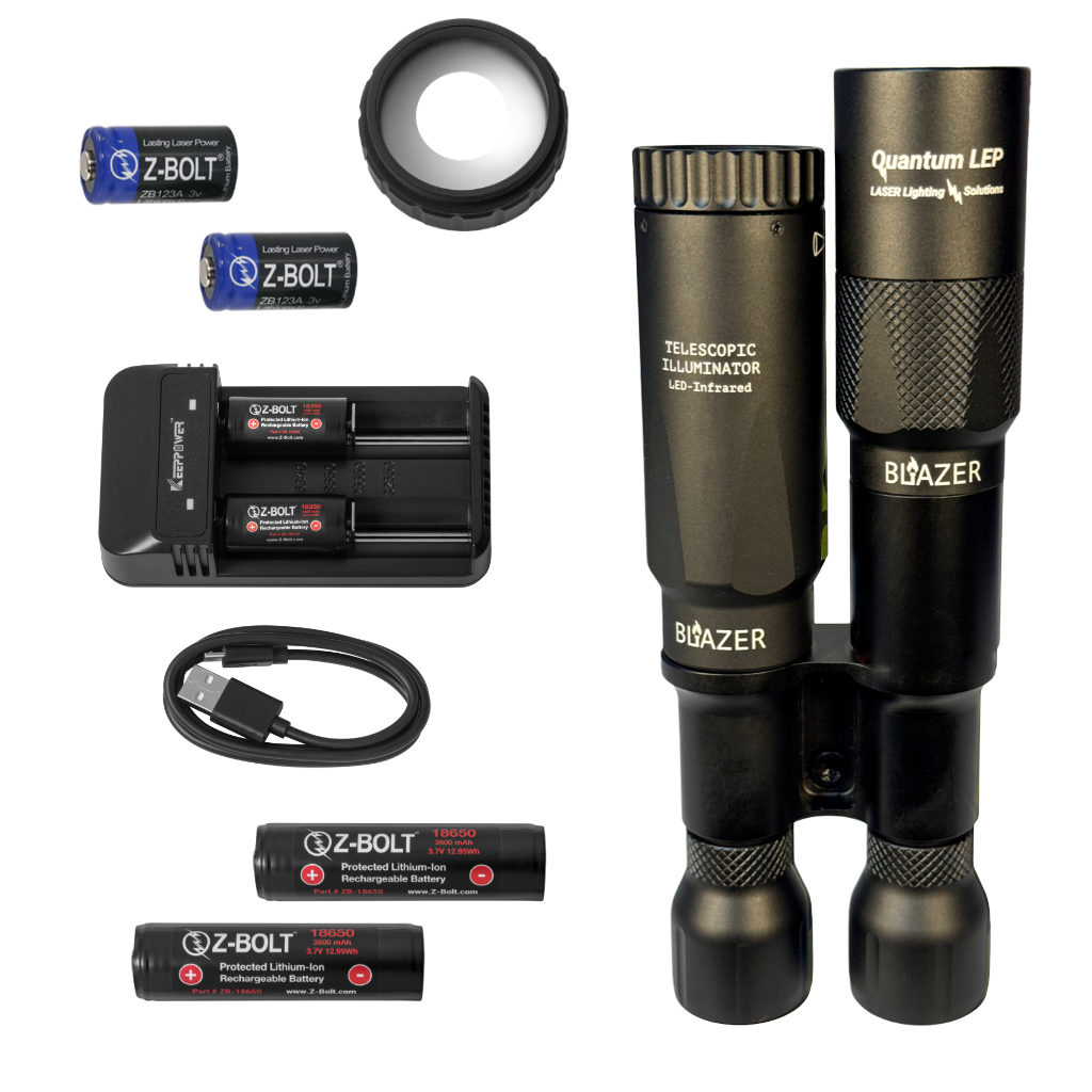 DUAL Body LEP & LED IR Illuminator Weapon Light - BUNDLE!