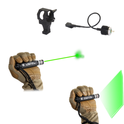 1 pc Green Dot & 1 pc Green Line Laser with Weapons Mounting Hardware