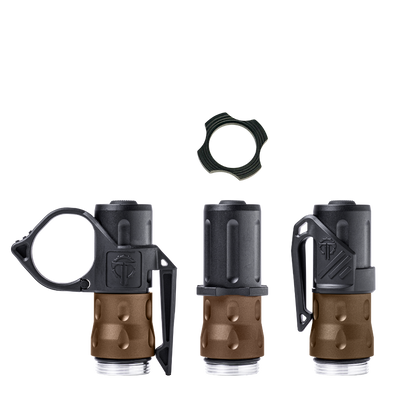 18350 Multi-Colored Handheld Light Body Packages - Thyrm Clips, Anti-Roll Collars, Tailcaps & Light Bodies