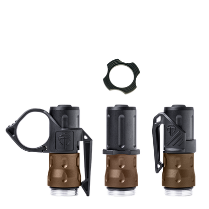18350 Multi-Colored Handheld Light Body Packages - Thyrm Clips, Anti-Roll Collars, Tailcaps & Light Bodies