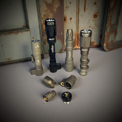 Remote Cable Port Tailcap for Z-BOLT®, Surefire, Modlite, & Arisaka "Scout" Compatible Lights & Light Bodies