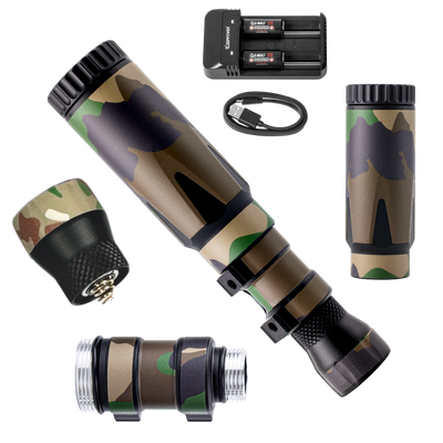 LED IR Illuminators - Rifle Mounted + Nylon Wraps (IP65)