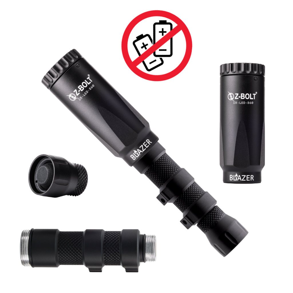 BLAZER I LED IR Illuminators - RIFLE MOUNTED (IP65)
