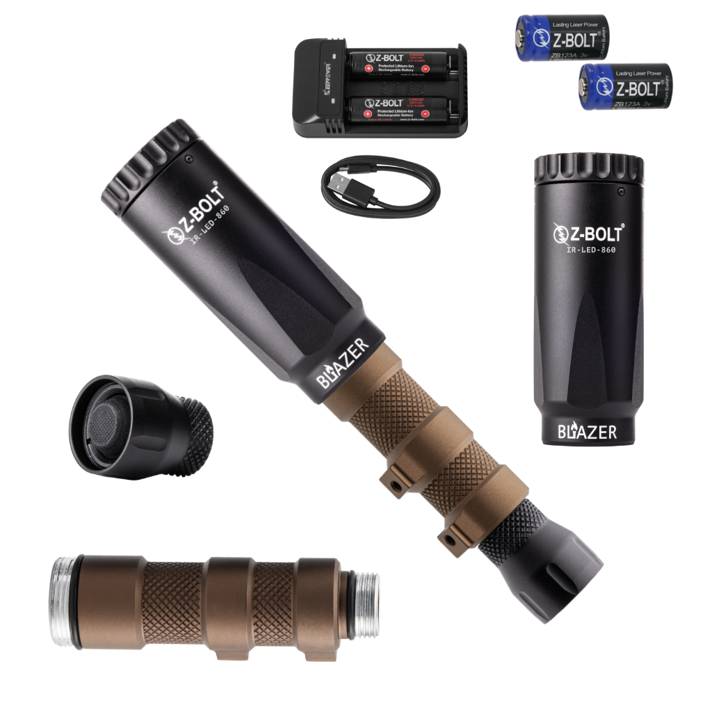 DUAL Body LED Light & BLAZER II LED IR Illuminator (IP68) BUNDLE!