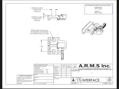 A.R.M.S.® #17®S Throw Lever® Mount