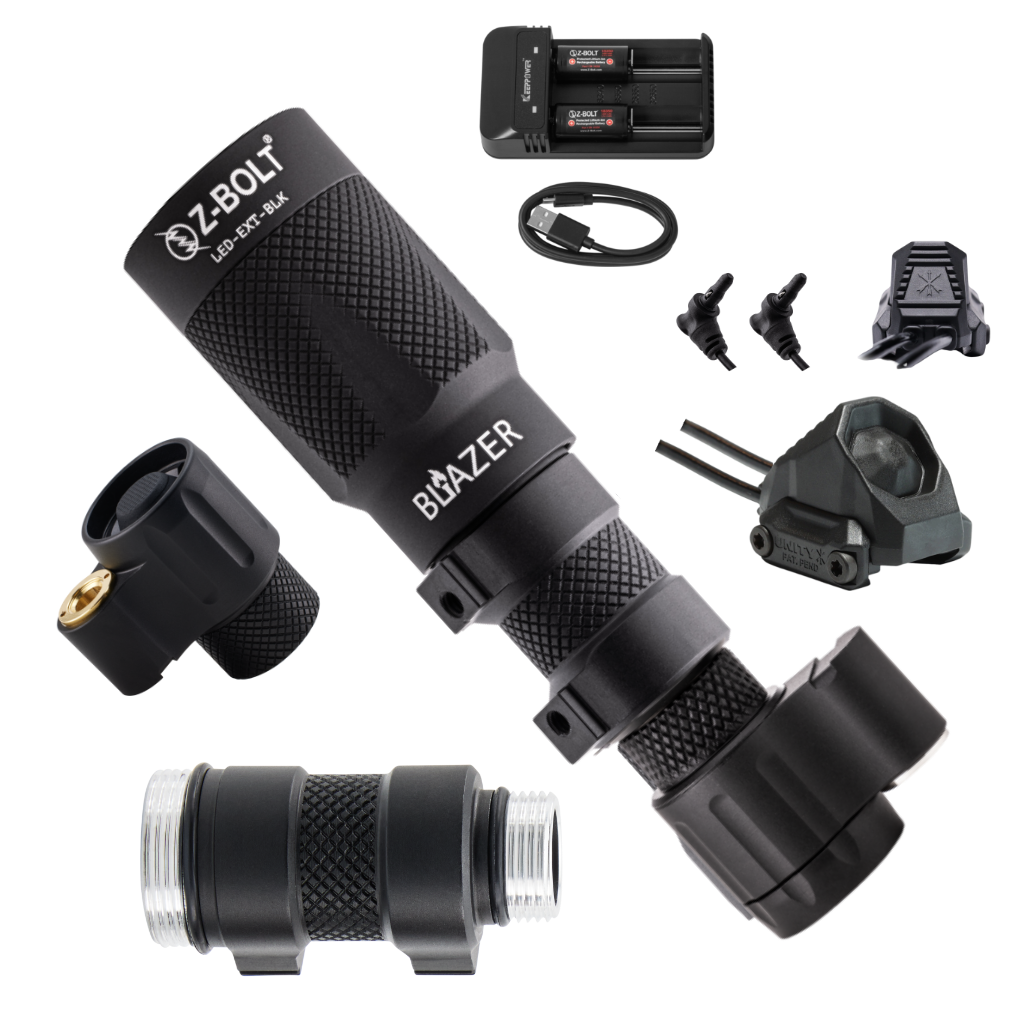 LED Weapon Light, Tailcap & Switch for VIS Laser - BUNDLE!