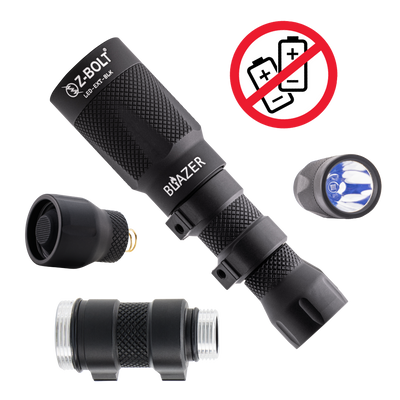 18350 LED Rifle Mounted Light - 6x Anodized Colors