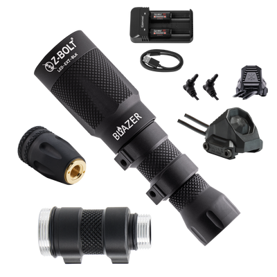 LED Weapon Light, Tailcap & Switch for Standalone VIS Laser - BUNDLE!