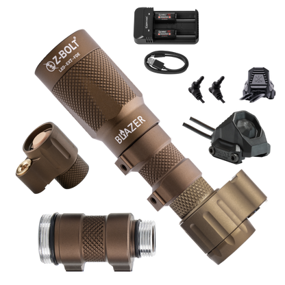 LED Weapon Light, Tailcap & Switch for VIS Laser - BUNDLE!