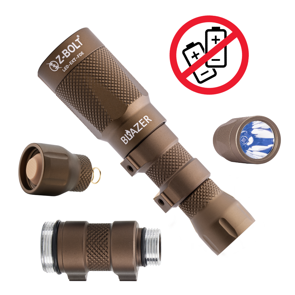ビッグボーイ ライト　約15センチ LED Rifle Light, 18350 – Z-BOLT® Electro-Optics