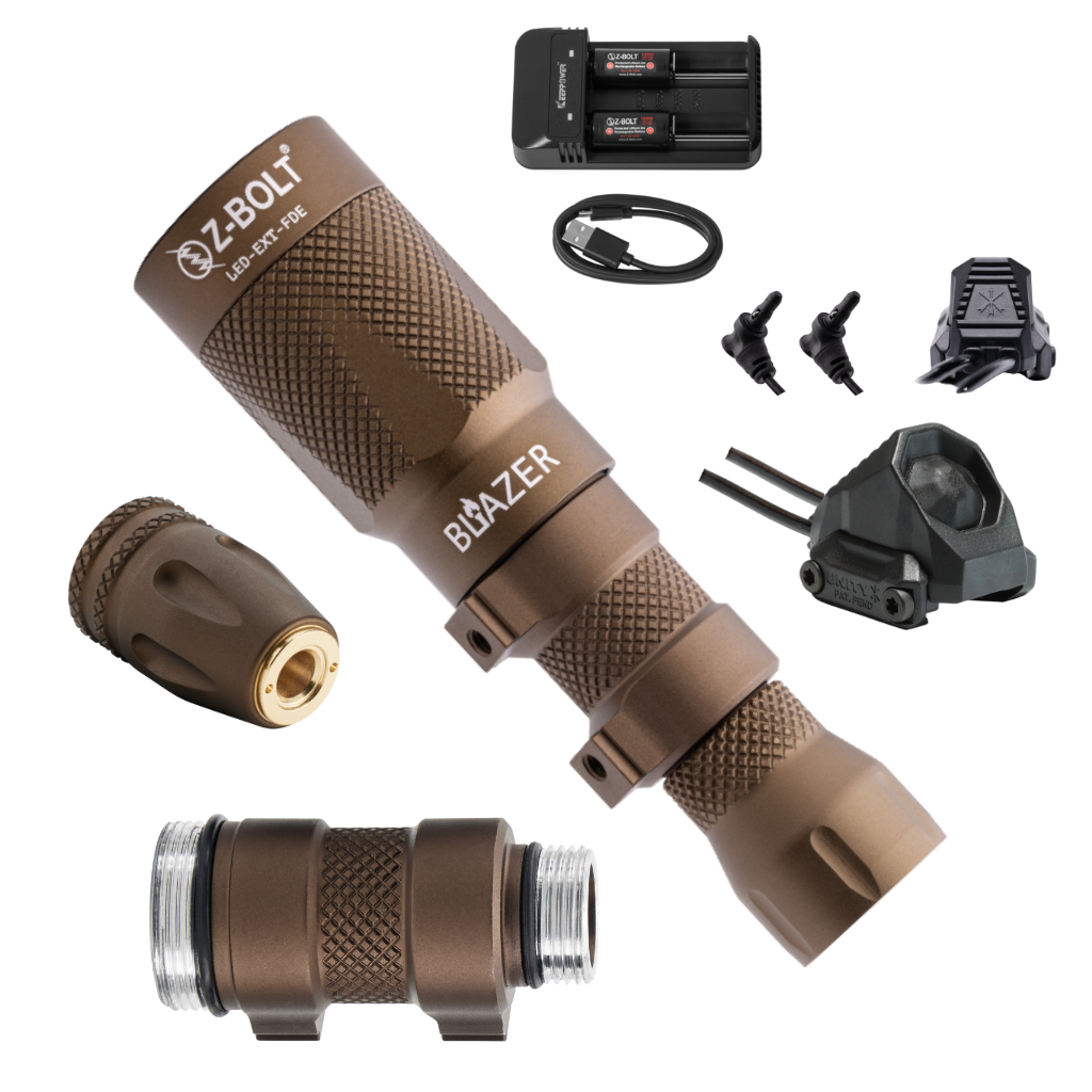 LED Weapon Light, Tailcap & Switch for Standalone VIS Laser