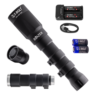 VIS Override Rifle Package - ACAL; LED WML; SWVL MLOK Mount; 3X Lead AXON Switch (Crane Plugs) & Dual Function Tailcap (All Black)