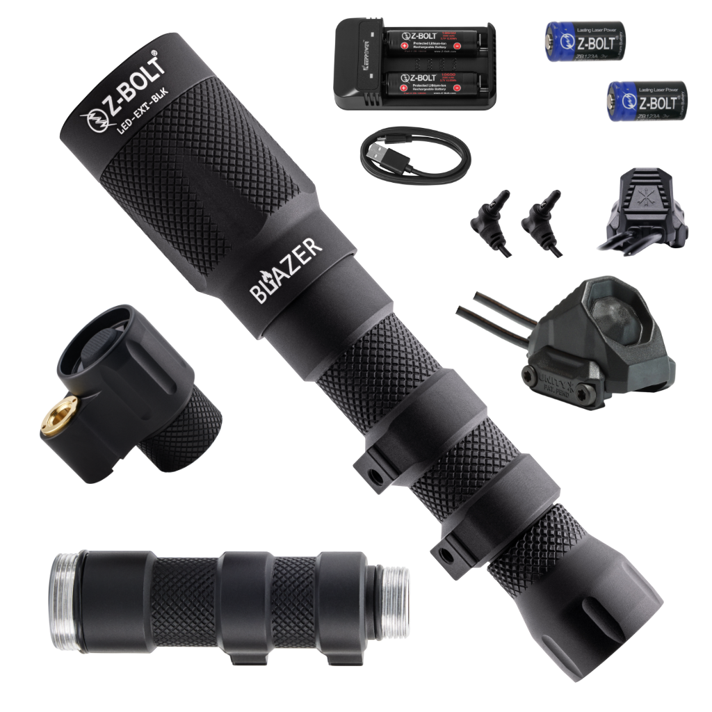 LED Weapon Light, Tailcap & Switch for Standalone VIS Laser - BUNDLE!