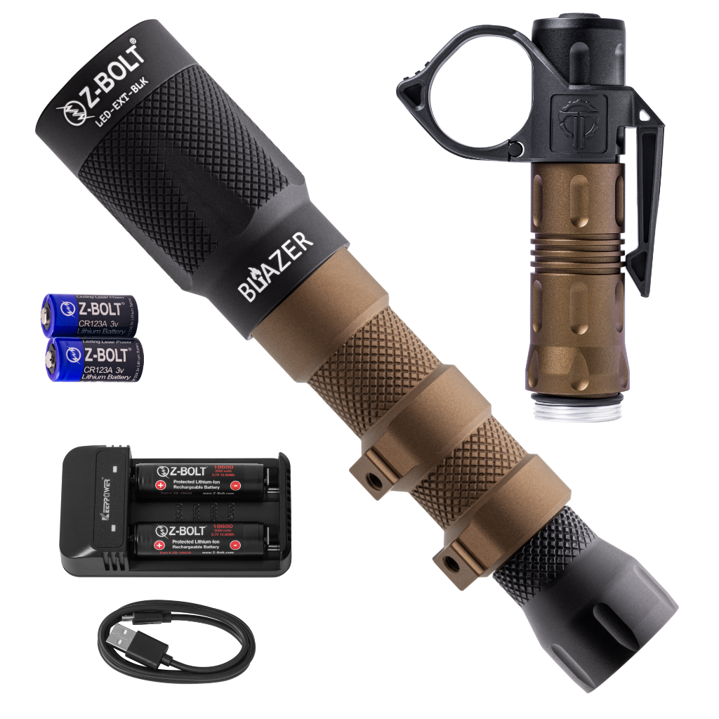 18650 LED Rifle Light & Handheld Body with Thyrm Clip - BUNDLE!