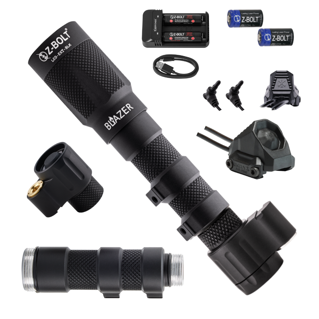 LED Weapon Light, Tailcap & Switch for VIS Laser - BUNDLE!