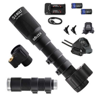 LED Weapon Light, Tailcap & Switch for VIS Laser - BUNDLE!