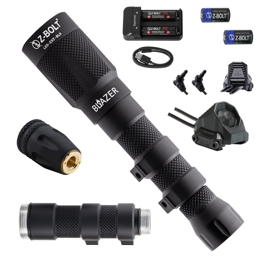 LED Weapon Light, Tailcap & Switch for Standalone VIS Laser - BUNDLE!