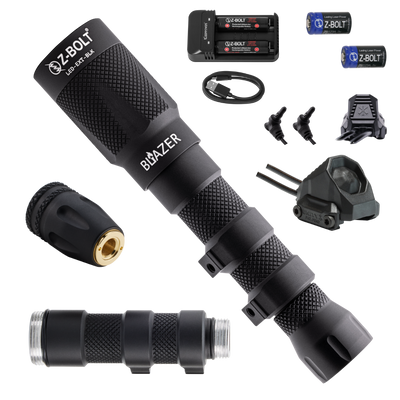 LED Weapon Light, Tailcap & Switch for Standalone VIS Laser - BUNDLE!